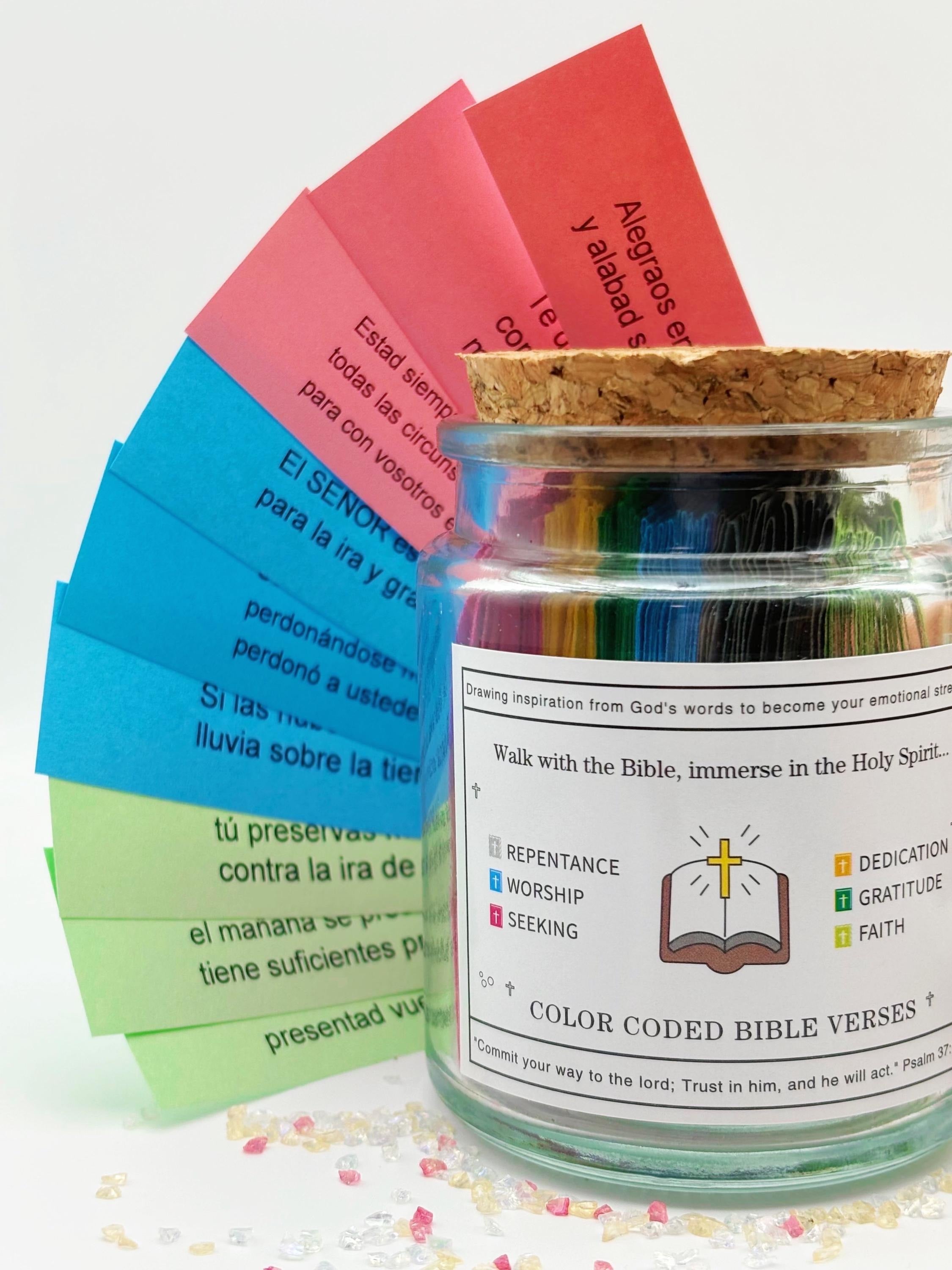 Bible Verse Jar for Men – Faith & Encouragement Gift, Scripture Jar for Dad, Father’s Day Gift, Jesus Devotional Jar